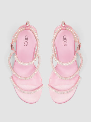 Binette  -  Talons à Bride rose