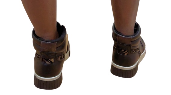 Rita - Basket Femme Montante NOIR