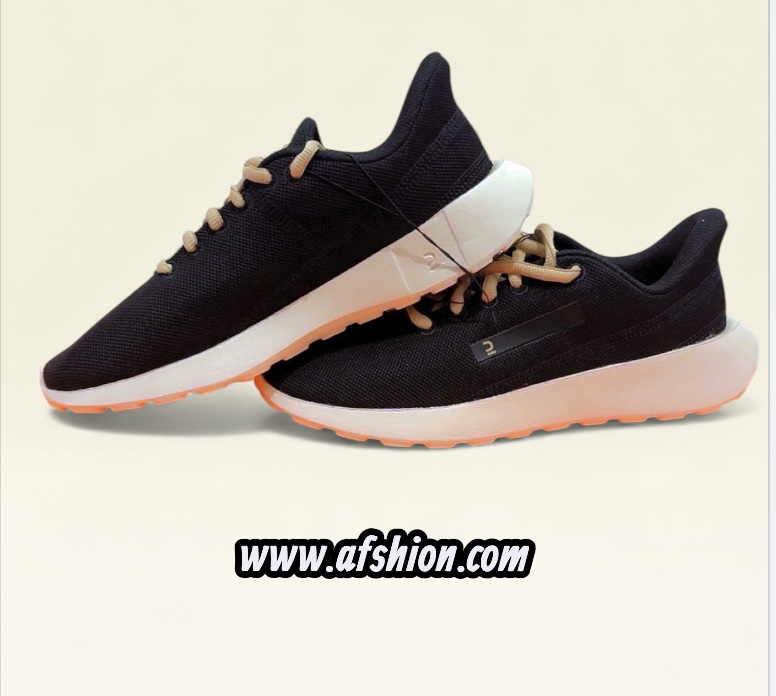 Baskets femme noir et beigne