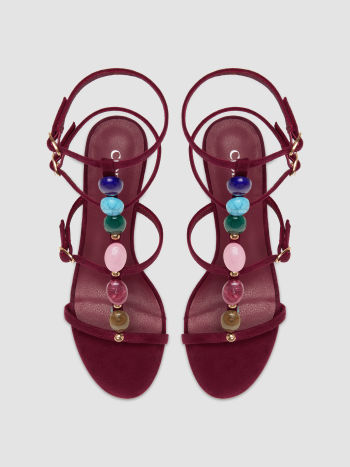 Rianna -  Sandales rouge bordeaux