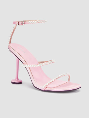 Binette  -  Talons à Bride rose