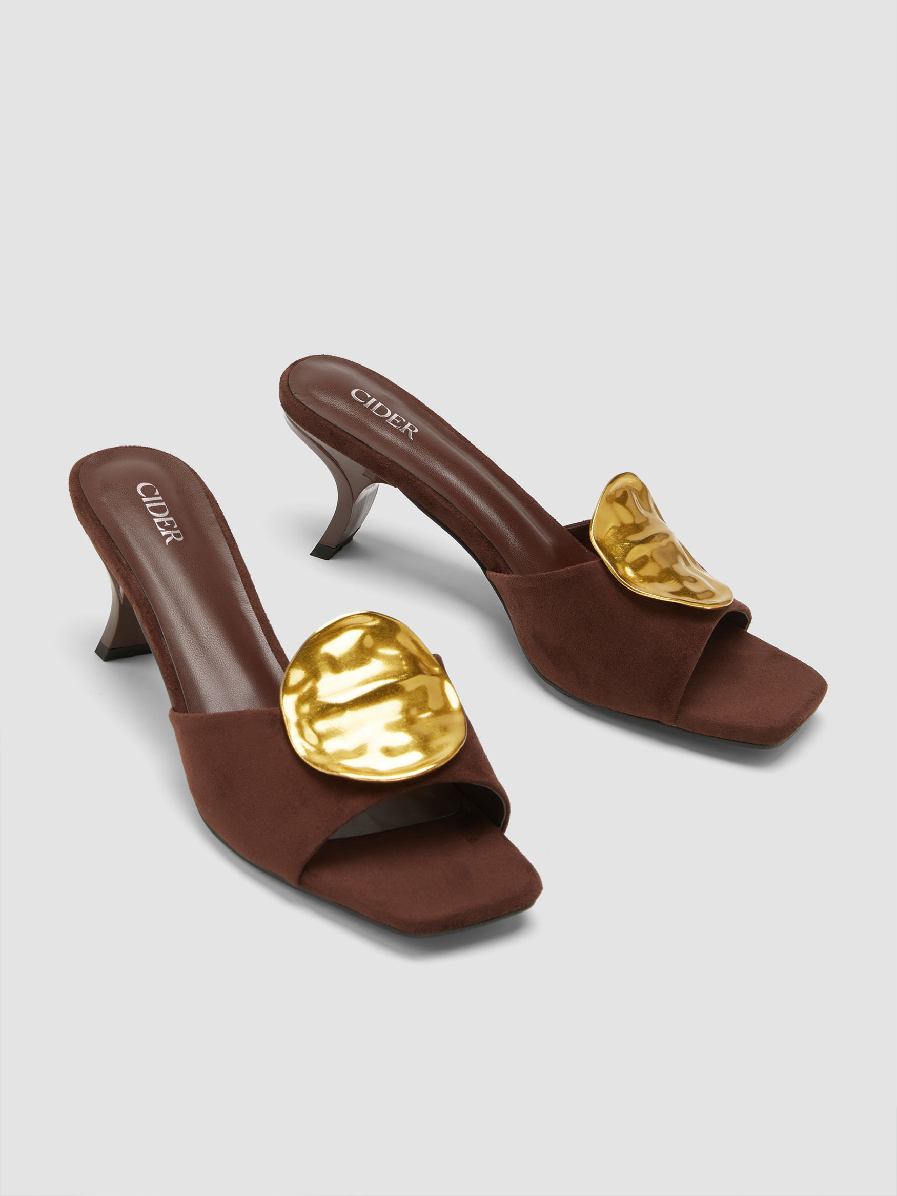 Viviane -  Talons  marron