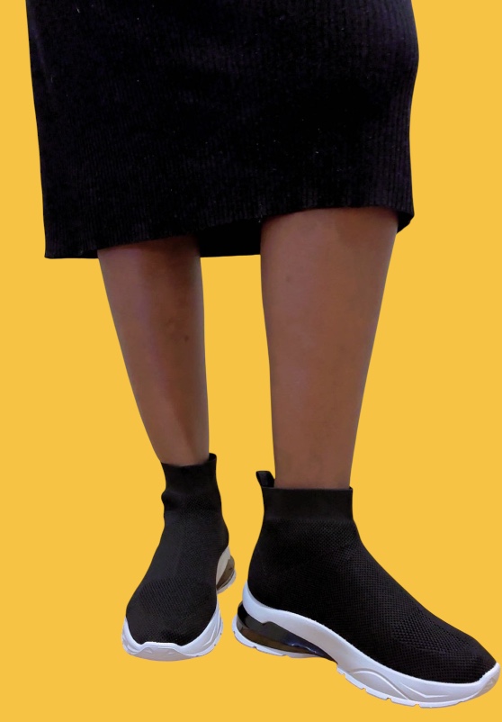 Anaïs - Basket Femme Montante NOIR