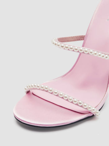 Binette  -  Talons à Bride rose