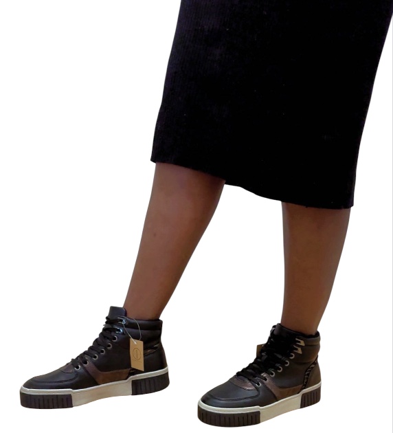 Rita - Basket Femme Montante NOIR